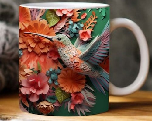 3d humming bird